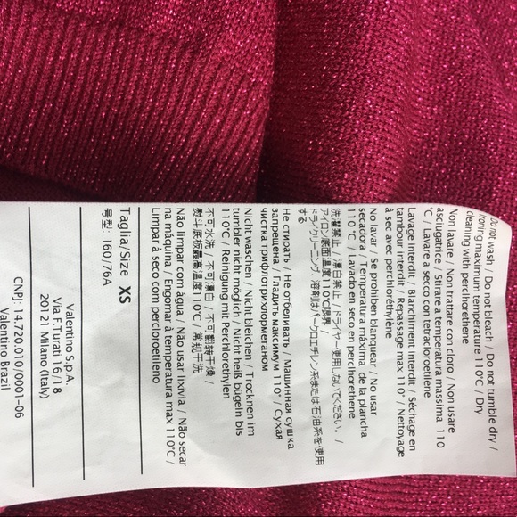 RED Valentino Fuchsia Sexy Bows Sweater Size XS - Picture 9 of 9